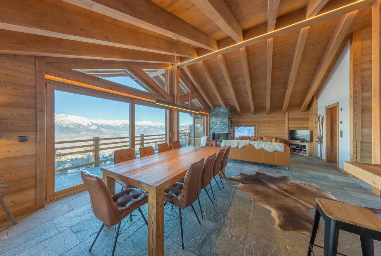 Oak Tree Chalet - on the ski slope - luxury! Nendaz Eksteriør bilde